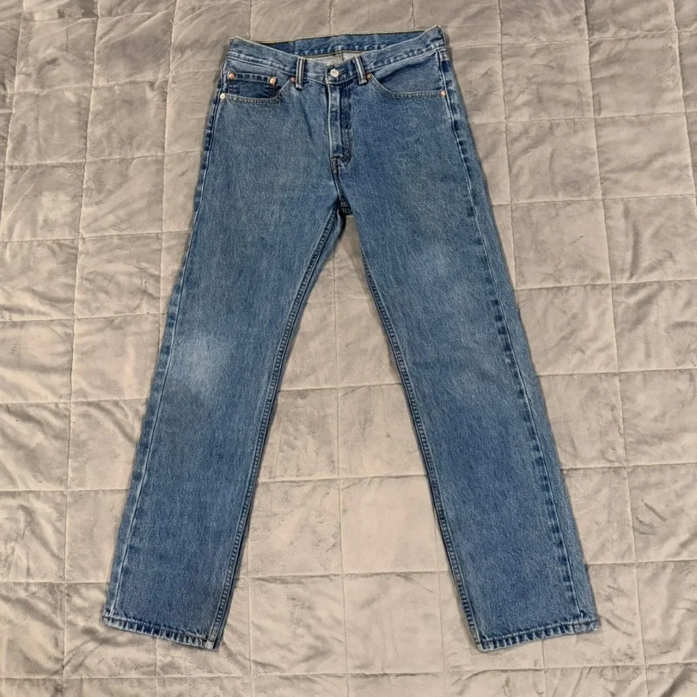Levi's 505 Regular Fit Jeans Mens 32x32 Blue Straight Leg Denim 00505-4891